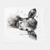 "Cosy Cow" Fleece Blanket - Schnuppern im Stil! (Vorderseite (Horizontal))
