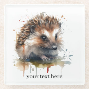 Cosy Critter: Igel in Wasserfarbe, Brauch Glasuntersetzer
