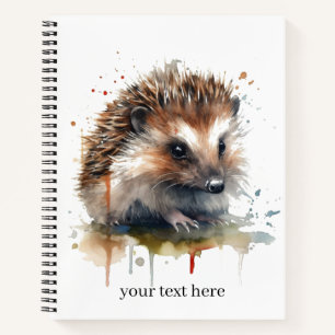 Cosy Critter: Igel in Wasserfarbe, Brauch Notizblock