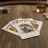 Cosy Critter: Igel in Wasserfarbe, Brauch Spielkarten