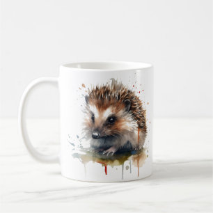 Cosy Critter: Igel in Wasserfarbe Kaffeetasse