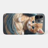 "Cosy Cuddles: The Kitten's Wooly Retreat" Case-Mate iPhone Hülle (Rückseite (Horizontal))