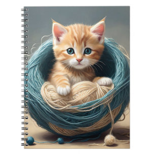 "Cosy Cuddles: The Kitten's Wooly Retreat" Notizblock