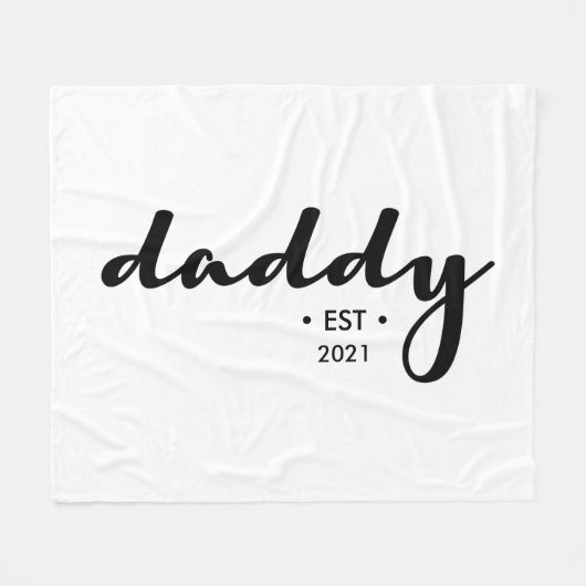 Cosy Daddy Script etablierte Custom year Sherpa B Fleecedecke (Vorderseite (Horizontal))