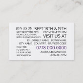 Cosy Dog, PET Adoption Visitenkarte (Rückseite)