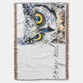 Cosy Eule Decke (Vorderseite Vertikal)