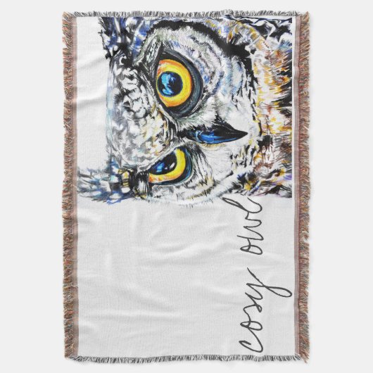 Cosy Eule Decke (Vorderseite Vertikal)