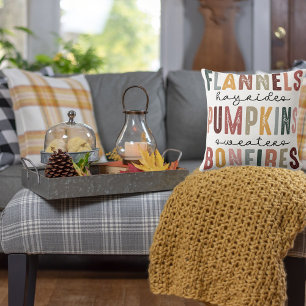 Cosy Fall Accent Bonfire, Pumpkin Patch Kissen