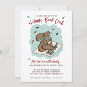 Cosy Fall Book Club Einladung (Vorderseite)