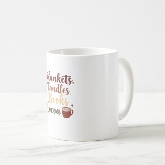 Cosy Fall Checklist Tassen | Blankets Candles Coco (VorderseiteRechts)