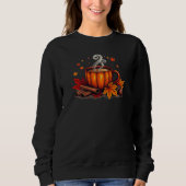 Cosy Fall Coffee Pumpkin Gewürz Herbstwoben Sweatshirt (Vorderseite)