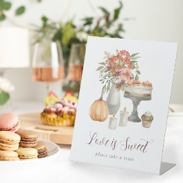 Cosy Fall Pumpkin "Liebe is Sweet" Dessert Bar Sockelschild