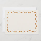 Cosy Fall Retro Sketch Babydusche Einladung (Rückseite)