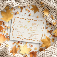 Cosy Fall Retro Sketch Babydusche