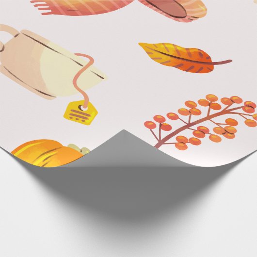 Cosy Fall Wrapping Paper Geschenkpapier (Ecke)