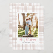 Cosy Flannel Weihnachtsgebäck Foto Feiertagskarte (Vorne/Hinten)