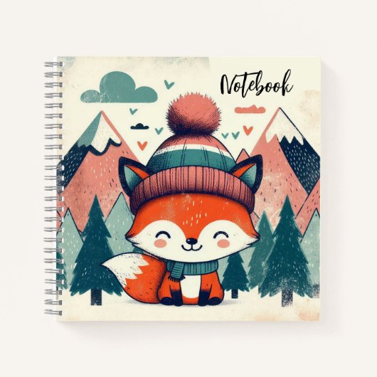 Cosy Fox Tales - Winter Woodland Charm Notizblock (Vorderseite)