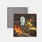 Cosy Frog Magnet (Vorderseite/Rückseite)