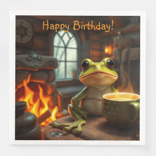 Cosy Frog Serviette