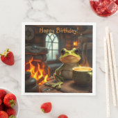 Cosy Frog Serviette (Beispiel)