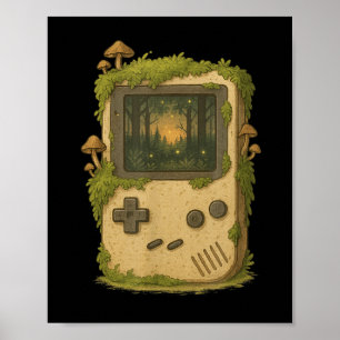 Cosy Gamer Cotattcore Aesthetic Video Game Consol Poster