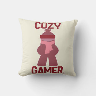 Cosy Gamer Fun Boardgame Meeple Gaming Life Kissen