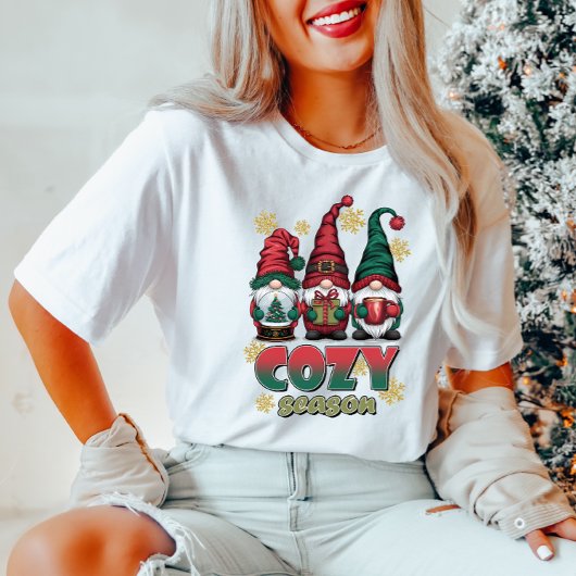 Cosy Gnomes Weihnachtszeit T - Shirt
