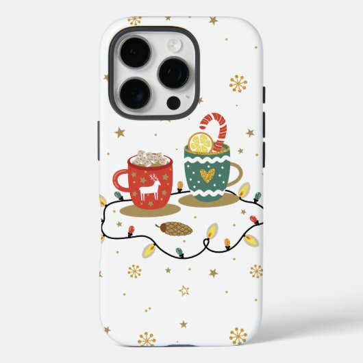 Cosy Gold Weihnachtskaffee Cococoa Case-Mate iPhone Hülle (Rückseite)