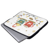 Cosy Gold Weihnachtskaffee Cococoa Laptopschutzhülle (Vorne Knopf)