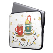 Cosy Gold Weihnachtskaffee Cococoa Laptopschutzhülle (Vorderseite Links)