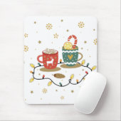 Cosy Gold Weihnachtskaffee Cococoa Mousepad (Mit Mouse)