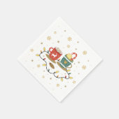 Cosy Gold Weihnachtskaffee Cococoa Serviette (Ecke)