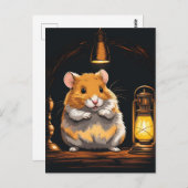 Cosy Hamster Animal Postkarte (Vorne/Hinten)