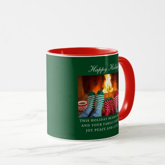 "Cosy Hearthside" Individuell gestaltbare Tasse (VorderseiteRechts)