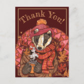 Cosy Herbst Badcard Postkarte (Vorderseite)