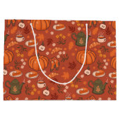 Cosy Herbst Geschenktasche Große Geschenktüte (Rückseite)