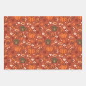Cosy Herbst Herbst Wrapping Paper Set 3 Geschenkpapier Set (Vorderseite)