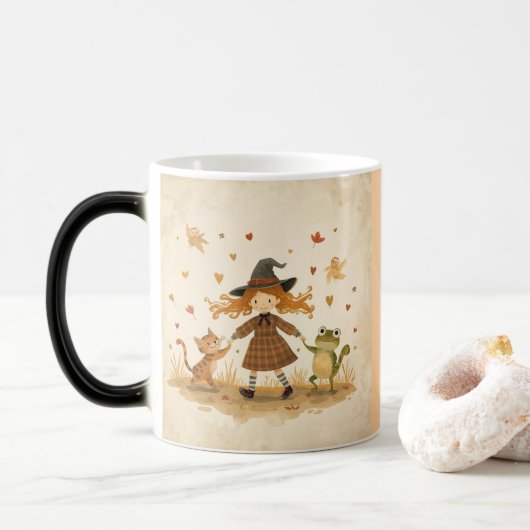 Cosy Hexenkaffee Tasse Kind_Ones Whimsikkunst (Mit Donut)