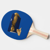 "Cosy Hideaway: The Ginger Cat in the Showbox" Tischtennis Schläger (Seitenansicht)
