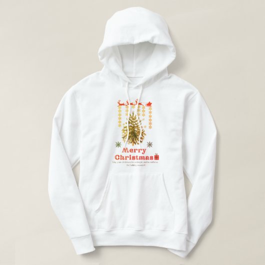 Cosy Holiday Hoodie - Frohe Weihnachtszeit (Design vorne)