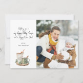 Cosy Holiday Note Foto Holiday Card (Vorderseite)