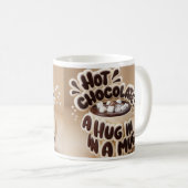 "Cosy Hot Chocolate: Eine Umarmung in einer Tasse" Kaffeetasse (VorderseiteRechts)
