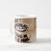 "Cosy Hot Chocolate: Eine Umarmung in einer Tasse" Kaffeetasse (Vorderseite Links)