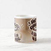 "Cosy Hot Chocolate: Eine Umarmung in einer Tasse" Kaffeetasse (Mittel)