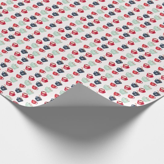 Cosy Hot Cococoa Tasse Wrapping Paper Geschenkpapier (Ecke)