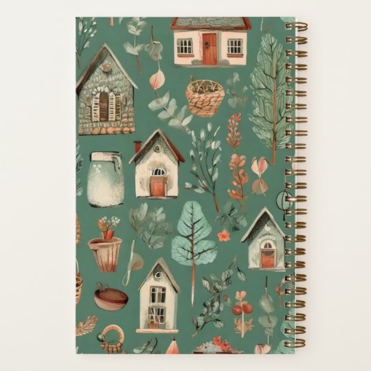 "Cosy Hütte" Cotattcore Aesthetic Journal Notizblock (Rückseite)