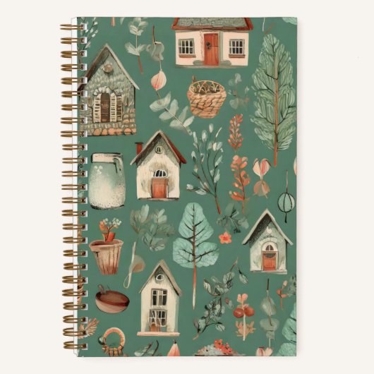 "Cosy Hütte" Cotattcore Aesthetic Journal Notizblock (Vorderseite)