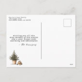 Cosy Hygge Christmas Feiertagspostkarte (Rückseite)