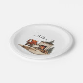 Cosy Hygge Christmas Pappteller (Schrägansicht)