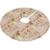 Cosy Hygge The Sound of Music Boho Weihnachten Polyester Weihnachtsbaumdecke (Schrägansicht)